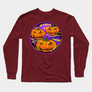 Scary halloween pumpkins Long Sleeve T-Shirt